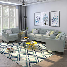 Load image into Gallery viewer, Harper & Bright Designs 3 Pieces Living Room Sets, Living Room Furniture Sofa Set Include Armchair Loveseat Couch