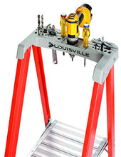 Load image into Gallery viewer, Louisville Ladder 12-Foot Fiberglass Pro Platform Ladder with Extended Rail, 300-Pound Capacity, Type IA, FXP1712