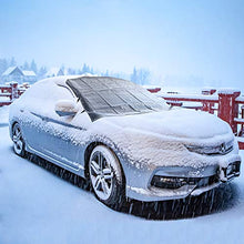 Load image into Gallery viewer, OxGord Windshield Snow Cover - Original Design Best for Ice Removal - All Weather Winter & Summer Auto Sun-Shade - Universal Fit for Truck SUV Van Car Accessories - Front Window