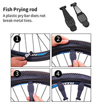 Load image into Gallery viewer, NewMainone Mini Bike Pump Portable Bicycle Frame Pump,Bicycle Tire Pump Glueless Puncture Repair Kit,120 PSI Fast Air Pump Suitable for Presta & Schrader Valve