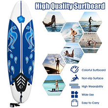 Load image into Gallery viewer, GYMAX Surfboard, 6FT Stand Up Paddle Board with Removable Fins & Safety Leash, Lightweight Non-Slip Paddle Board for Teenagers, Adult, Beginners (Daisy)