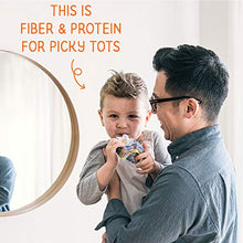 Load image into Gallery viewer, Happy Tot Organics Fiber & Protein Pouch Stage 4 Pears Raspberries Butternut Squash & Carrots, 4 Ounce Pouch (8 Pack)