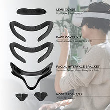 Load image into Gallery viewer, DESTEK Oculus/Meta Quest 2 Facial Interface Bracket & Face Cover, Sweatproof Anti-Light Leakage Face Pad, Breathable Face Bracket, 6in1 Oculus Quest 2 Accessory Set