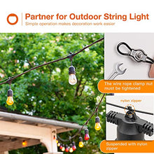 Load image into Gallery viewer, addlon - 164 FT Nylon Coated Stainless Steel Cable Hanging Kit for Outdoor String Lights, Stainless Steel Corrosion Resistant, Outdoor String Light Suspension kit Guide Wire for Patio, Garden