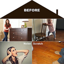 Load image into Gallery viewer, Furniture Pads 136 Pieces Pack Self Adhesive Felt Pad Brown Felt Furniture Pads 5mm Thick Anti Scratch Floor Protectors for Chair Legs Feet with Case and 30 Rubber Bumpers for Hardwood Tile Wood Floor