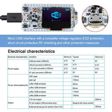 Load image into Gallery viewer, MakerFocus ESP32 LoRa 32 (V2), ESP32 Development Board W I F I Bluet ooth LoRa Dual Core 240MHz CP2102 with 0.96inch OLED Display Included 868/915MHZ Antenna for Smart Cities, Smart Farms, Smart Home