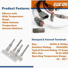 Load image into Gallery viewer, 8 Sets Electrical Wire Connector Plug 2/3/4/6/8/12 Pin Sealed Gray Male and Female 22-16awg Waterproof Deutsch DT Connector for Automobile,Marin,Motorcycle