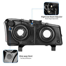 Load image into Gallery viewer, DWVO Headlights Assembly Compatible with 2003 2004 2005 2006 Chevy Silverado Avalanche 1500 2500 3500 (Chrome Housing Amber Reflector)