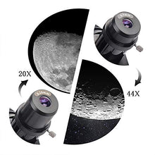 Load image into Gallery viewer, 70mm Aperture 400mm AZ Mount Astronomical Refractor Telescope, Good Gift for Observe The Moon and Landscape - Portable Travel Scope with Backpack