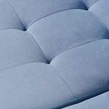 Load image into Gallery viewer, Harper & Bright Designs Sectional Sofa with Ottoman, Modern Soft Convertible Sofa Couch, Living Room Furniture Sofa Sets (Blue)
