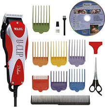 Load image into Gallery viewer, Wahl Professional Animal Deluxe U-Clip Pet, Dog, & Cat Clipper & Grooming Kit (#9484-300), Red and Chrome