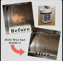 Load image into Gallery viewer, Leather Hero Leather Color Restorer & Applicator- Repair, Recolor, Renew Leather & Vinyl Sofa, Purse, Shoes, Auto Car Seats, Couch-4oz (Grey)