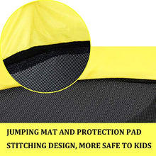 Load image into Gallery viewer, LANGXUN 60" Trampoline for Kids - 5ft Outdoor & Indoor Mini Toddler Trampoline with Net, Basketball Hoop, Birthday Gifts for Kids, Gifts for Boys & Girls, Baby Toddler Trampoline Toys, Age 1-7