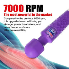 Load image into Gallery viewer, Powerful Vibrator Adult Sensory Toys,Mini Viberate Wand Massager with 20 Vibration Modes,Whisper Quiet,Waterproof,Handheld, Cordless Dildo,Sex Toys Accessories for Women Couples Pleasure(Purple)