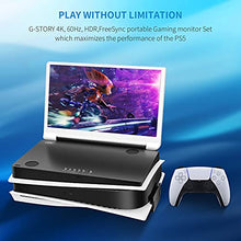 Load image into Gallery viewer, G-STORY 15.6" Inch IPS 4k 60Hz Portable Monitor Gaming display Integrated with PS5(not included) 3840×2160 With 2 HDMI ports,FreeSync,Built-in 2 of Multimedia Stereo Speaker,UL Certificated AC Adapter