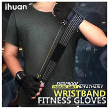 Load image into Gallery viewer, Updated 2020 Version Professional Ventilated Weight Lifting Gym Workout Gloves with Wrist Wrap Support for Men & Women, Full Palm Protection, for Weightlifting, Training, Fitness, Hanging, Pull ups