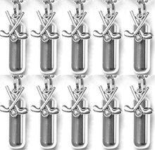 Load image into Gallery viewer, Pasco Specialty Products Special Set of Ten Golf Clubs Cremation URN Keepsakes - Includes Velvet Pouches, Ball Chain Necklaces, Fill Kit - Made in USA