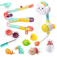 Load image into Gallery viewer, Bath Toy Bathtub Toy with Shower and Floating Squirting Toys, Fishing Game for Toddles and Babies