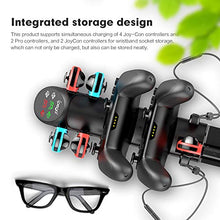 Load image into Gallery viewer, Charging Dock for Nintendo Switch, Charging Station for Nintendo Switch Joy Cons and Nintendo Switch Pro Controllers with LED Indicator