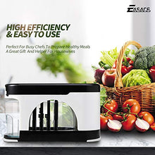 Load image into Gallery viewer, EASACE Mandoline Slicer Spiralizer Vegetable Chopper Dicer Onion Chopper with Container Pro Multi Vegetable Fruit Chopper Kitchen Peeler Cutter Slicer Dicer Cutter 5 Blades