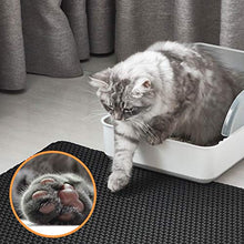 Load image into Gallery viewer, Polarduck Cat Litter Mat, 20" X 16", Cat Litter Trapping Mat, Honeycomb Double Layer Design, Urine and Water Proof Material, Scatter Control, Special Side Handles Design Easier to Clean,Washable