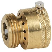 Load image into Gallery viewer, Homewerks Worldwide VACBFPZ4B Vacuum Breaker Hose Bib Backflow Preventer, 3/4 Inch, Brass