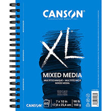 Load image into Gallery viewer, Canson 100510926 XL Mix Media Paper Pad, 98 Pound, 7 x 10 Inch, 60 Sheets