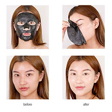 Load image into Gallery viewer, Mizon Solution Black Mask Volcanic Ash with Minerals, Far-Infrared Radiation for Detox, Deep Clean Skin, Black Mask Sheet Delivers Nutrients, Pore Care, Spa Treatment Mask Sheet Set (Tea Tree)