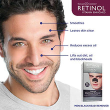 Load image into Gallery viewer, Retinol Men’s Charcoal Blackhead Remover – The Original Retinol Anti-Aging Peel-Off Cleansing Pore Strips – Unclogs Pores & Lifts Out Deep-Down Dirt, Oil & Blackheads In Just 10 Minutes