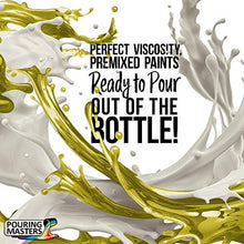 Load image into Gallery viewer, Pouring Masters Lemon Zest Metallic Pearl Acrylic Ready to Pour Pouring Paint – Premium 8-Ounce Pre-Mixed Water-Based - for Canvas, Wood, Paper, Crafts, Tile, Rocks and More