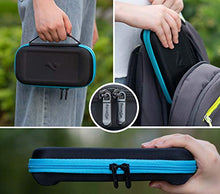 Load image into Gallery viewer, ButterFox Slim Compact Carrying Case for Nintendo Switch Lite with 19 Game and 2 Micro SD Card Holders, Storage for Switch Lite Accessories (Blue Turquoise/Black)
