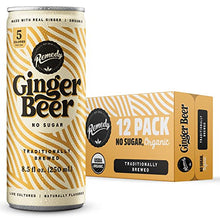 Load image into Gallery viewer, Remedy Ginger Beer - Sugar Free, USDA Organic & Low Calorie Mixer Drink - Non Alcoholic & Made With Real Ginger - 8.5 Fl Oz Can, 12-Pack