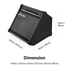 Load image into Gallery viewer, Donner DA-35 AMP 35-Watt Electronic Drum Amplifier Keyboard Amplifier with Aux in and Wireless audio connection, Drum/Keyboard/MIC 3 in 1 Amplifier with 3-Band EQ and DI OUT