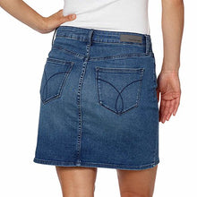 Load image into Gallery viewer, Calvin Klein Women's Denim Mini Jean Skirt (Moonlight Dusk, 6)