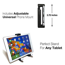 Load image into Gallery viewer, Phone Tripod, Portable and Adjustable Camera Stand Holder with Bluetooth Remote and Universal Clip for Any Smartphone, Cellphone, Phone, Android, Camera, GoPro (Black, 8")
