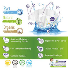 Load image into Gallery viewer, Sleepy Natural Diapers Size 7 - Organic Diapers Highly Absorbent and Hypoallergenic Bamboo Baby Diapers for Girls and Boys - Disposable Diapers 80 Count - Size 7 Diapers, Child Weight 44-66 lbs