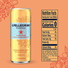 Load image into Gallery viewer, S.Pellegrino Essenza Tangerine & Wild Strawberry Flavored Mineral Water, 11.2 Fluid Ounce (Pack of 8)