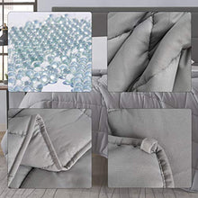 Load image into Gallery viewer, Weighted Blanket Cooling Breathable Heavy Blanket Comforter Microfiber Material with Glass Beads (15lbs 48"x72" Twin Size Bed) Big Blanket for Adult All-Season Fall Winter Soft Thick Comfort Blanket