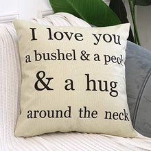 Load image into Gallery viewer, LEIOH Farmhouse Decorative Pillow Covers Set of 4 Home Sweet Home Inspirational Quotes Sofa Throw Pillow Covers Cushion Cover 18 x 18 Inc