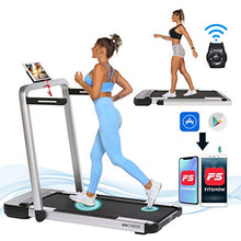 Load image into Gallery viewer, ANCHEER Folding Treadmill for Home Workout, 2.25HP Electric Walking Under Desk Treadmill with APP Control, Portable Exercise Walking Jogging Running Machine