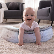 Load image into Gallery viewer, Boppy Luxe Nursing Pillow and Positioner, Hello World, Ultra-soft minky fabric on one side with adorable appliqué and coordinating piping