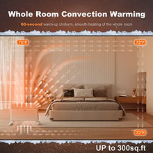 Load image into Gallery viewer, Ballu Convection Panel Heaters for Indoor Use large room,1500W Whole Room Quiet Heating with TFT Display,24h Timer,3 Mode,Auto Thermostat,Standing/Wall mount,Electric Portable Space Heater for Bedroom
