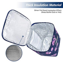 Load image into Gallery viewer, Insulated Breastmilk Cooler Bag, EIVOTOR Baby Bottle Cooler & Travel Bag for up to 6 Large 8oz Bottles and Ice Pack, Compact Triple Insulated, Easy Attach Handle Perfect for Stroller or Diaper Bag