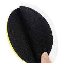 Load image into Gallery viewer, IPELY 6 Pcs 6 Inch Wool Polishing Buffing Pad Polishing Buffing Wheel for Drill Buffer Attachment with M14 Drill Adapter