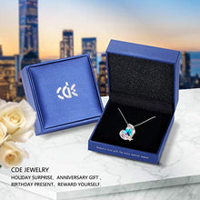 Load image into Gallery viewer, CDE Love Heart Pendant Necklaces for Women Silver Tone Rose Gold Tone Crystals Birthstone Jewelry Gifts for Party/Anniversary Day/Birthday