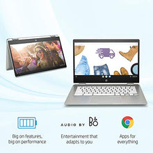 Load image into Gallery viewer, HP 14b-ca0010nr Chromebook X360 14-Inch HD Touchscreen Laptop, Chrome (Ceramic White/Mineral Silver)