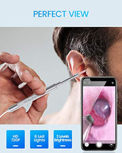Load image into Gallery viewer, Teslong Digital Otoscope Camera with Light, Ear Camera and Wax Remover, Video Ear Scope with Ear Wax Removal Tools, Ear Endoscope Cleaner, HD, Compatible with iPhone, iPad, Android Smart Phone (USB)