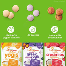 Load image into Gallery viewer, Happy Baby Organics Yogis Freeze-Dried Yogurt & Fruit Snacks, 3 Flavor Variety Pack, 1 Ounce (Pack of 3)