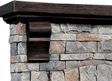 Load image into Gallery viewer, Classic Flame Pioneer Stone Electric Fireplace Mantel Package, Brushed Dark Pine - 18WM10400-I601