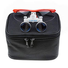 Load image into Gallery viewer, Ocean Aquarius 3.5X 420mm Surgical Binocular Loupes Glasses Lens Magnifier (Red)